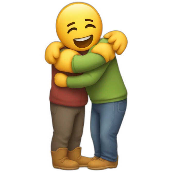 A hug emoji