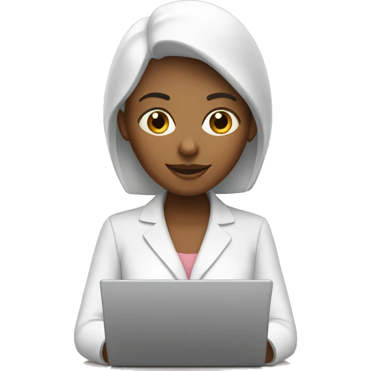 Lady with a cup and a laptop  emoji