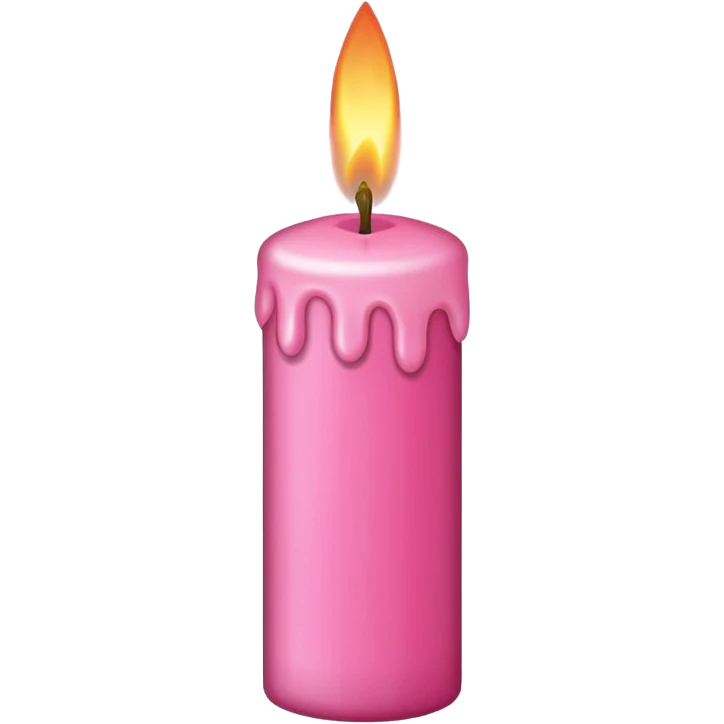 pink candle emoji