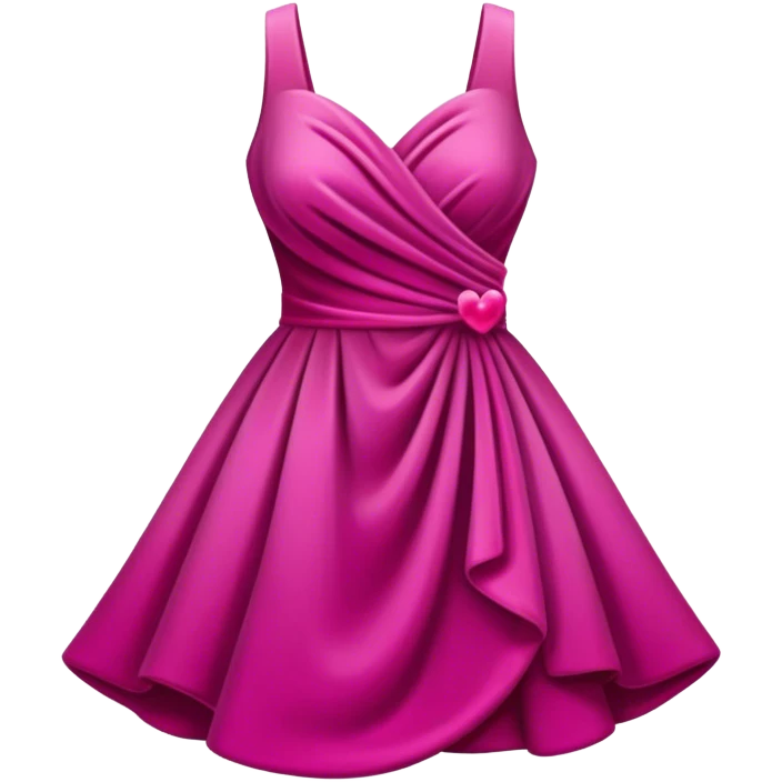 ultra realistic short pink velvet dress emoji