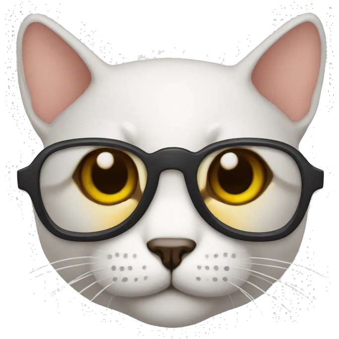 Gato com óculos  emoji