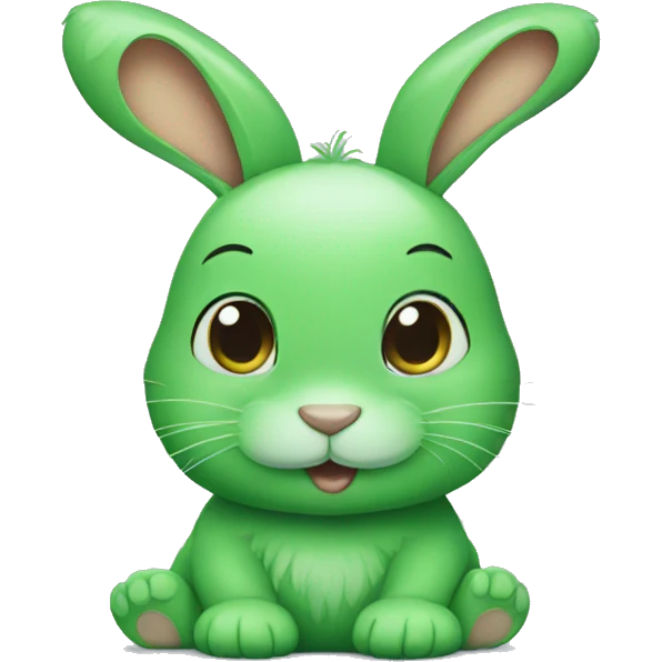 green bunny emoji