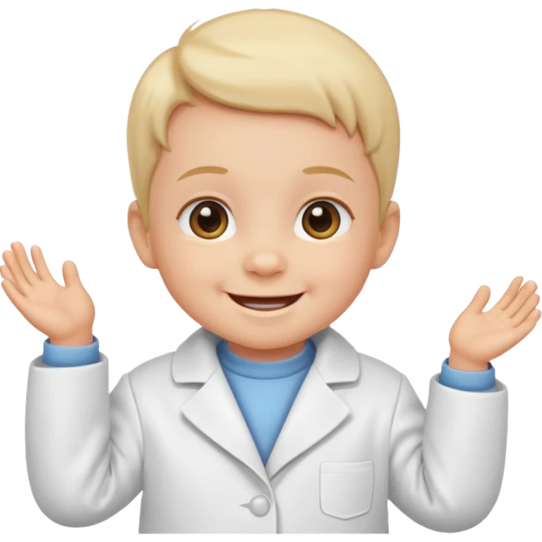 baby in white coat emoji