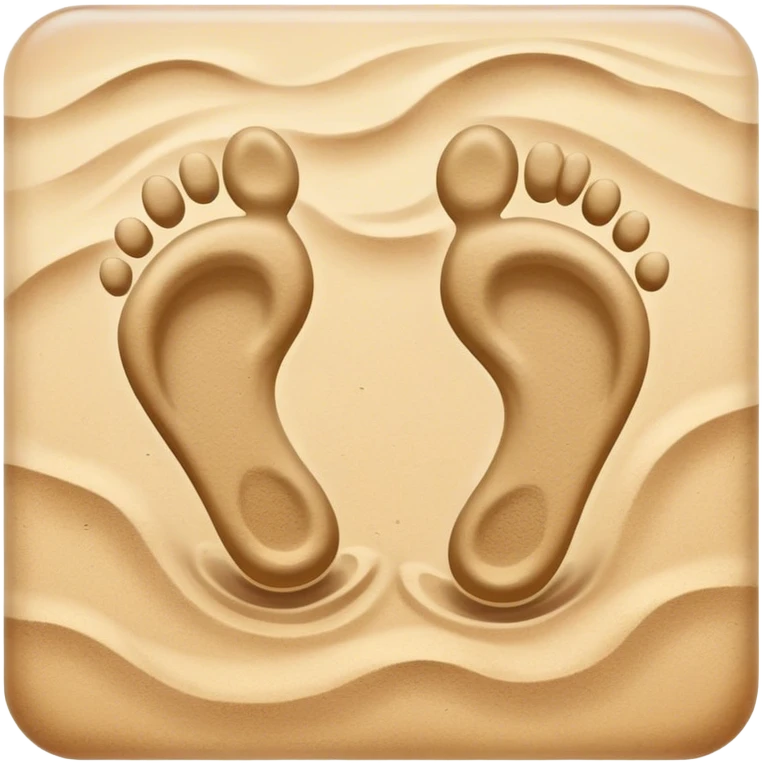 inner child footsteps on sand emoji