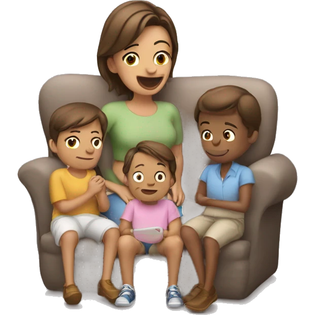 Cadeiras voando com as mãos controlando  emoji