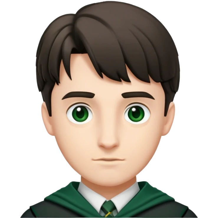 Scott Fern is Adrian Pucey  in harry potter, wear hogwarts slytherin uniform emoji