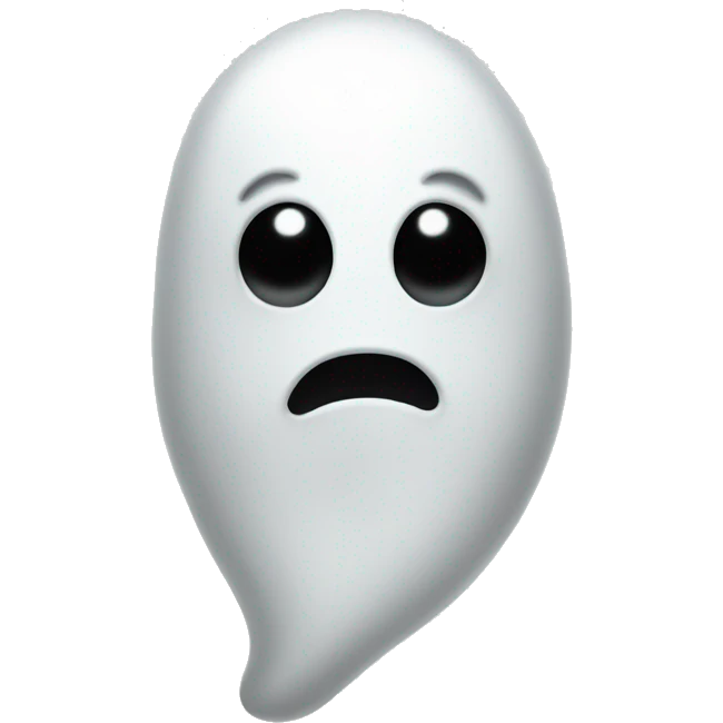 a ghost-like heart emoji