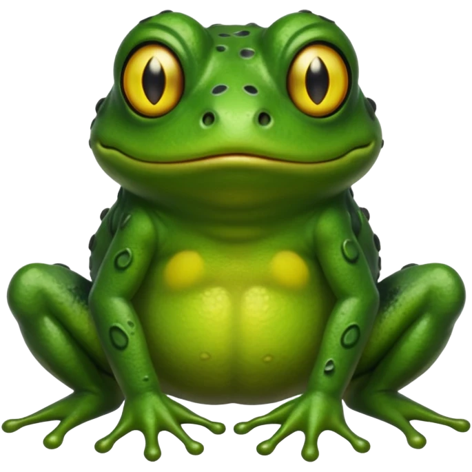 An undescribable horror frog emoji
