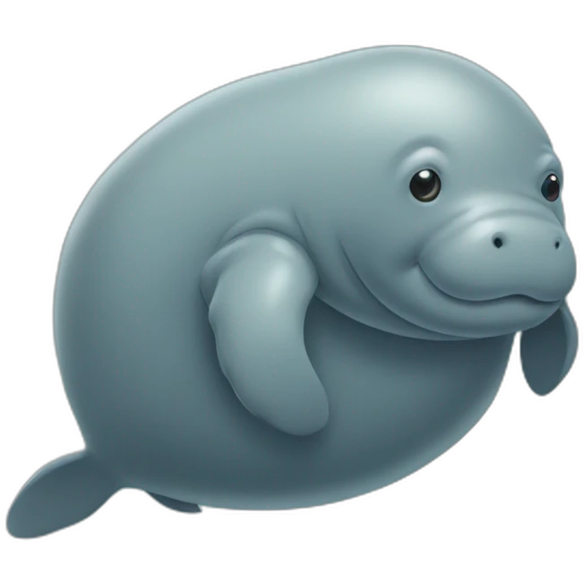 Manatee hugging emoji