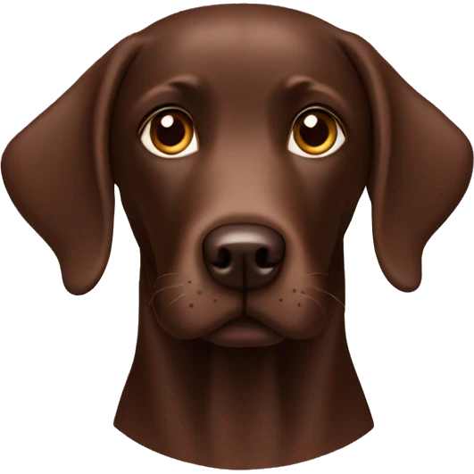 Chocolate Labrador  emoji