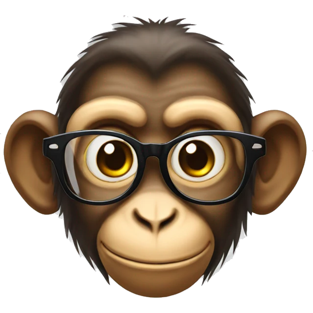 Monkey glasses tumbs ip emoji