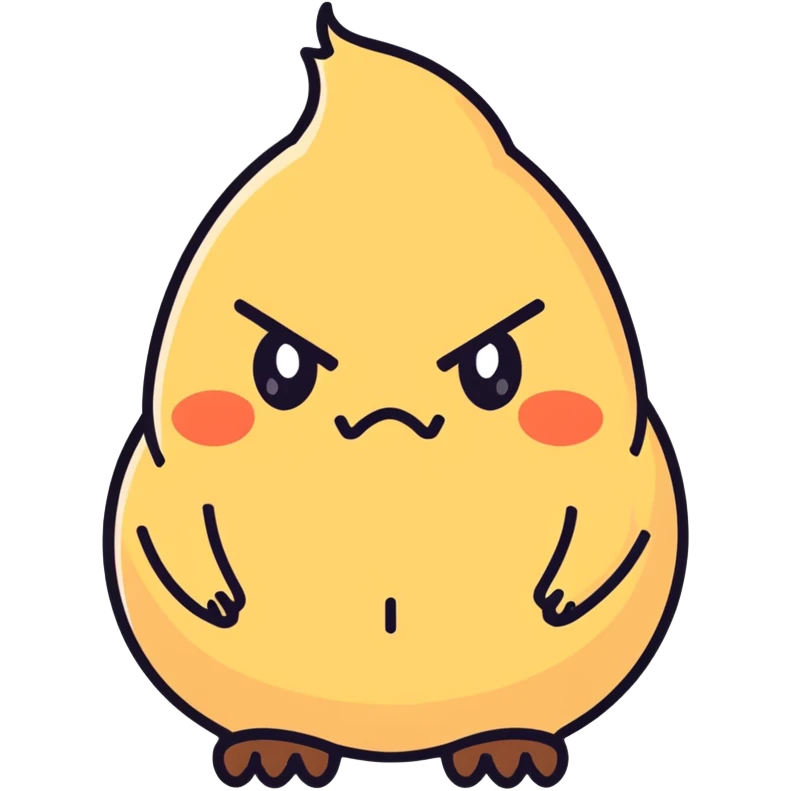 angry poo emoji