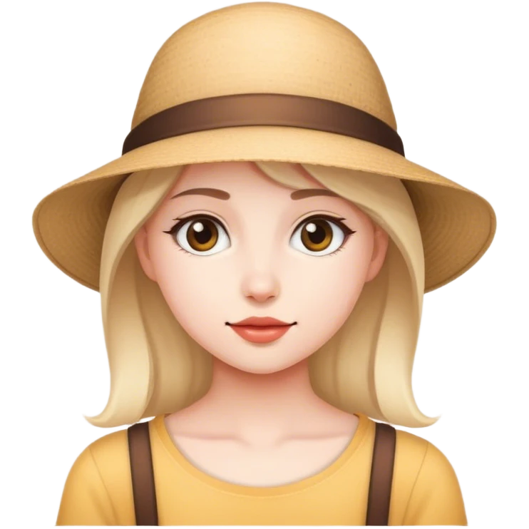  Girl wearing had emoji