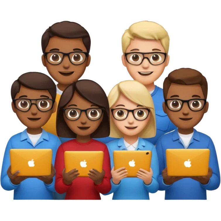 Software Engineering team (multi sex and ethnicity) emoji