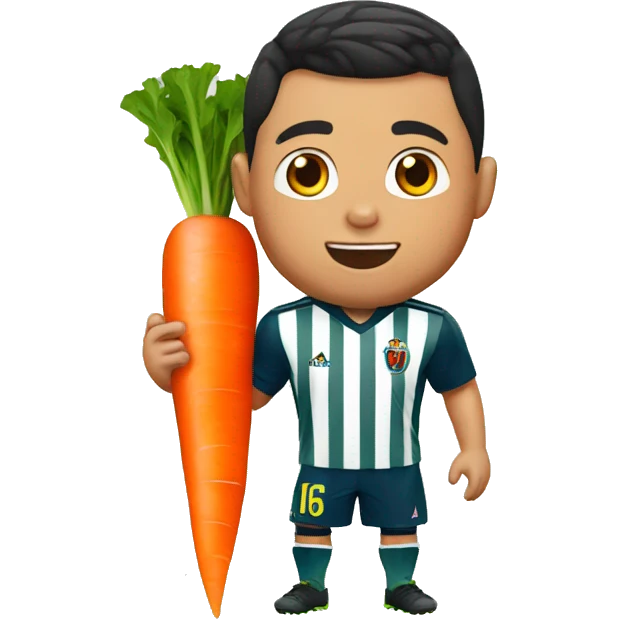 ronaldo 7 eating carrot emoji