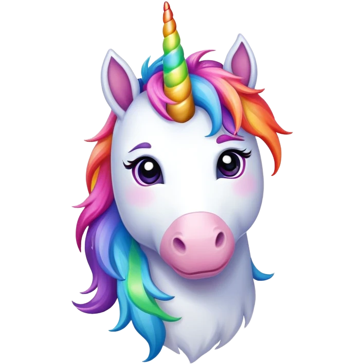 Rainbow unicorn  emoji