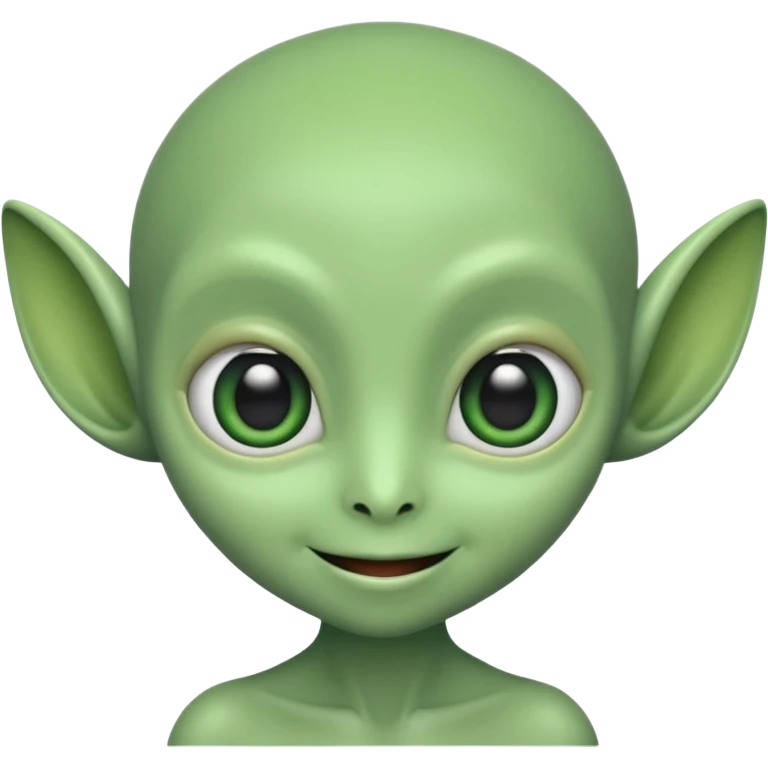 A cute alien emoji