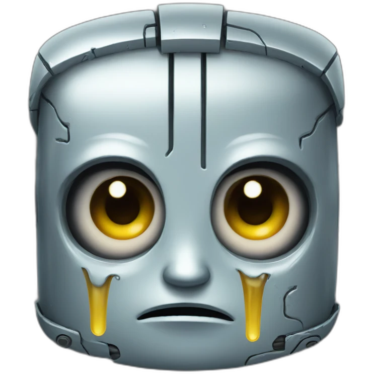 robot tears emoji