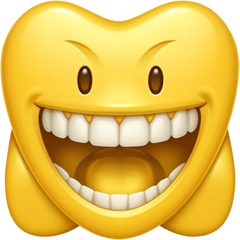 gold tooth no face emoji