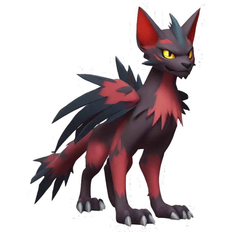 Noivern-Litten-Zoroark full body emoji
