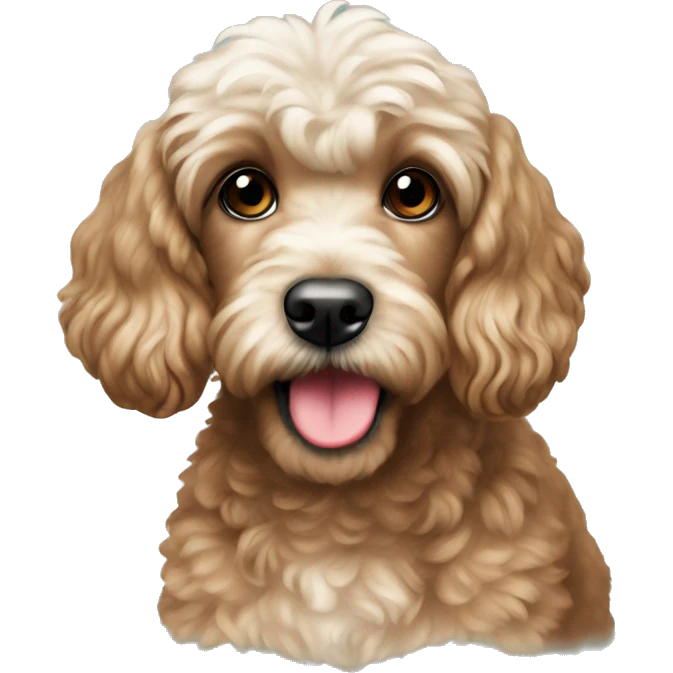christmas cockerpoo emoji