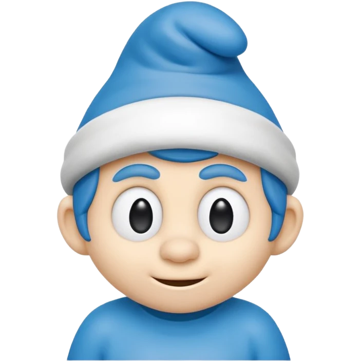 smart smurf  emoji