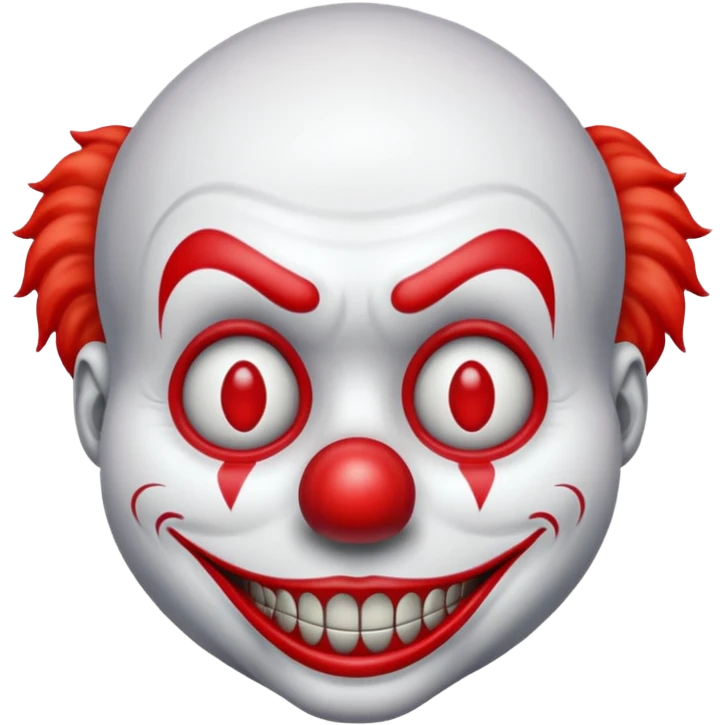 Creepy clown emoji