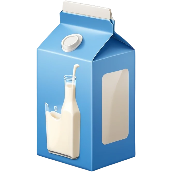 blue milk carton emoji