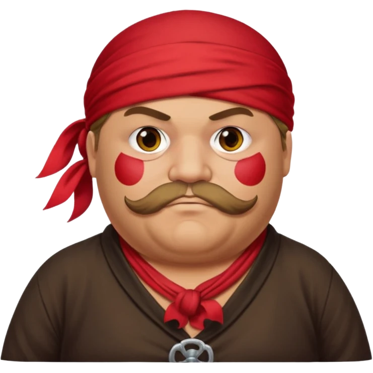 pirate very fat man emoji