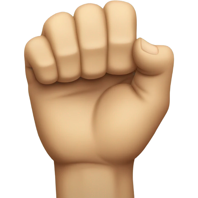 a fist facing up with index finger up emoji