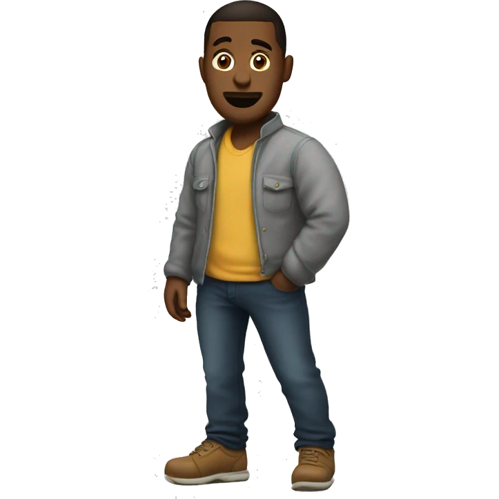 Guy with big butt emoji
