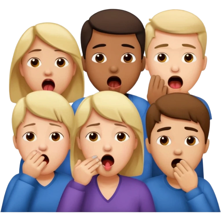 People Yawning with Hand on Mouth emoji