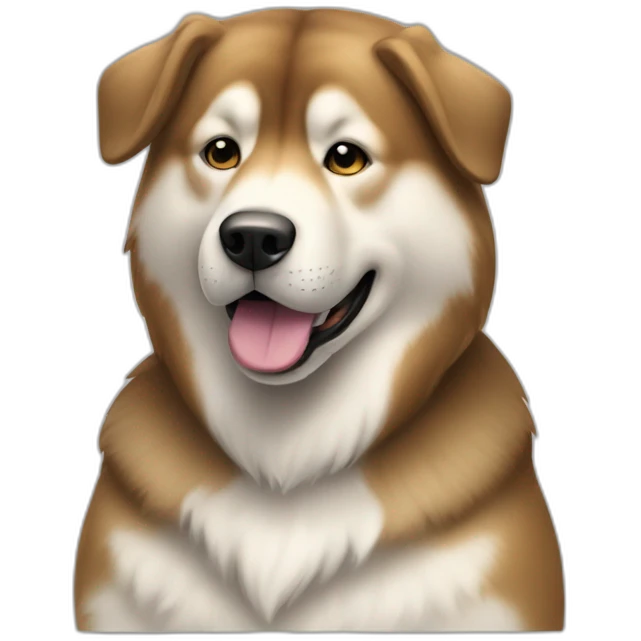 Dog alaskan malamut full-height emoji