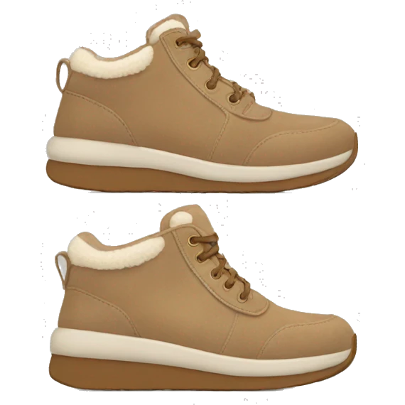 pair of ugg sneakers emoji