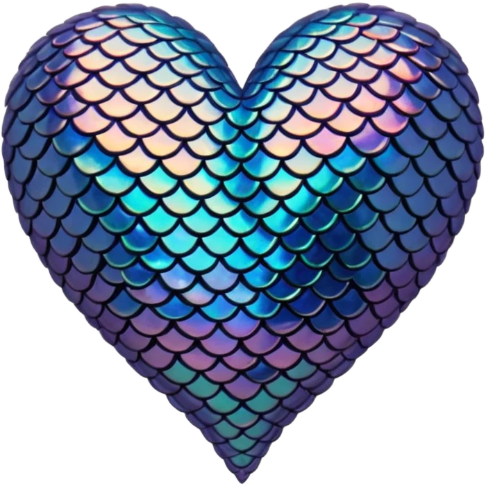 mermaid-themed heart emoji