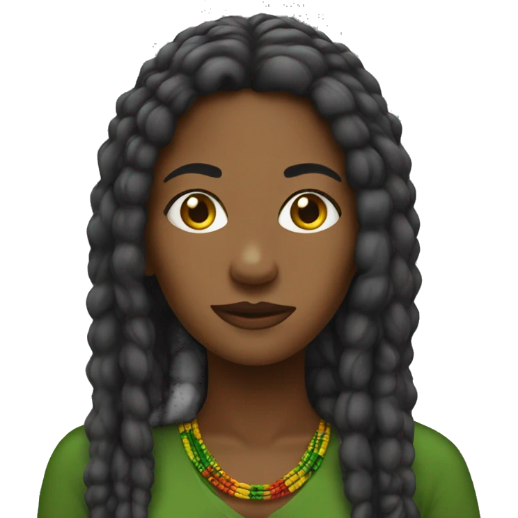 Woman Rasta  emoji