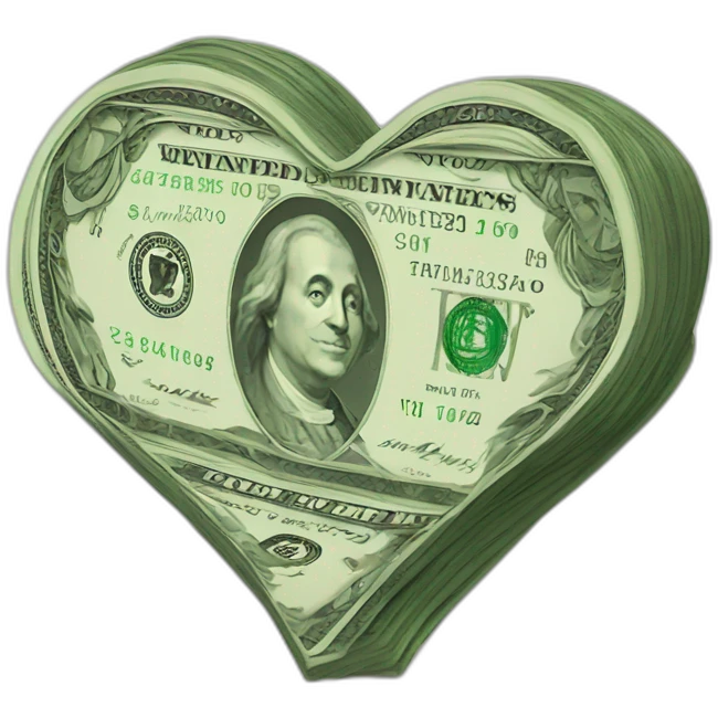 money heart emoji