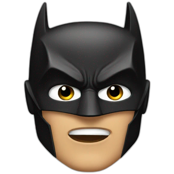 Batman in love emoji