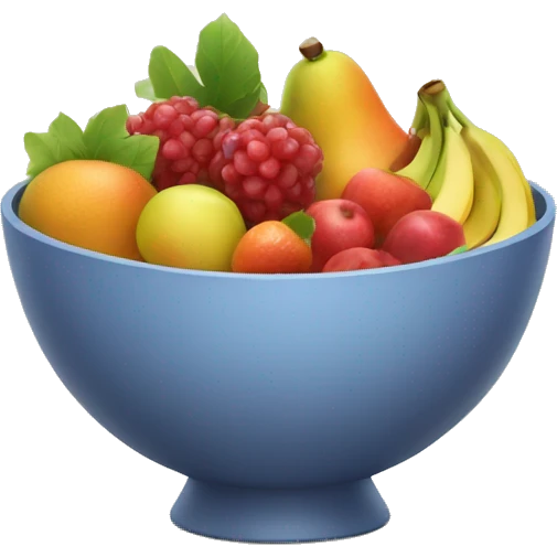 A bowl of fruit  emoji