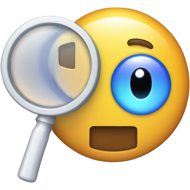 logo in a pixel art style featuring a magnifying glass as the central element. Inside the circular lens of the magnifying glass, place a pixelated letter 'A' emoji