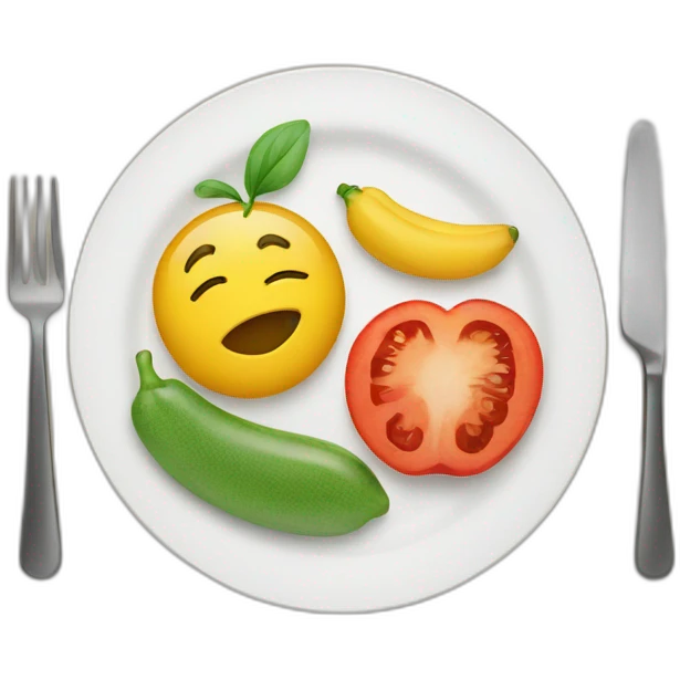 diet in a plate emoji