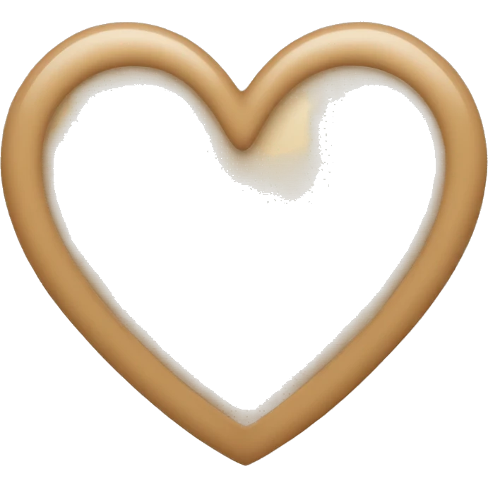 beige heart emoji emoji