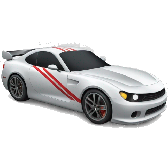 Car with race track  emoji