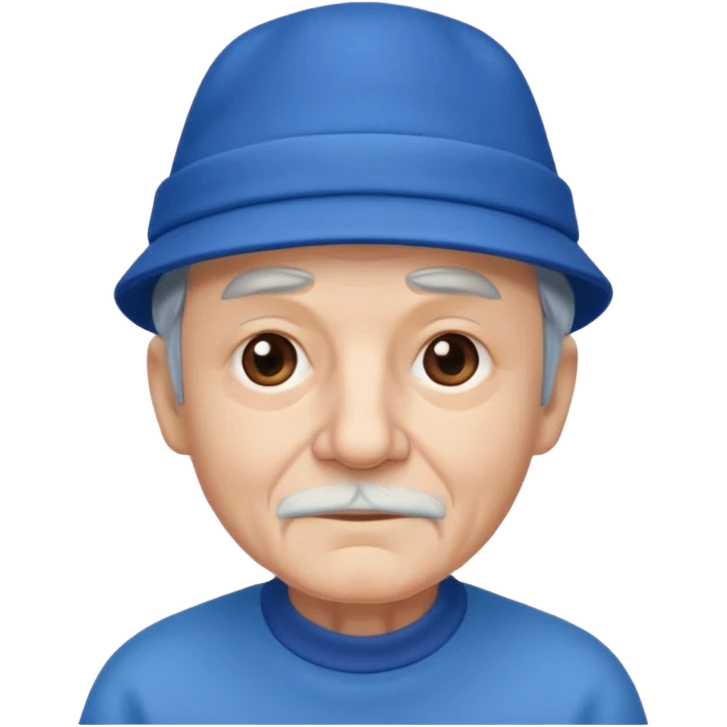 old man with blue hat emoji