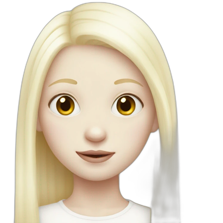Albino girl emoji