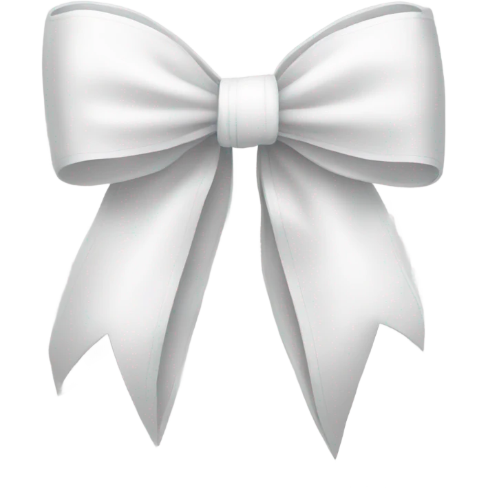 white bow emoji