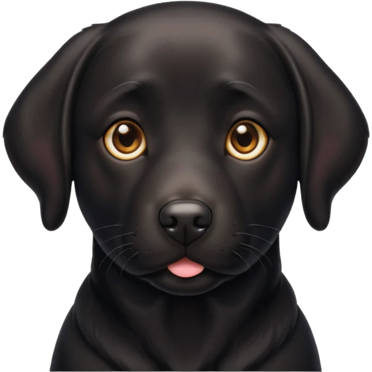 Black lab emoji