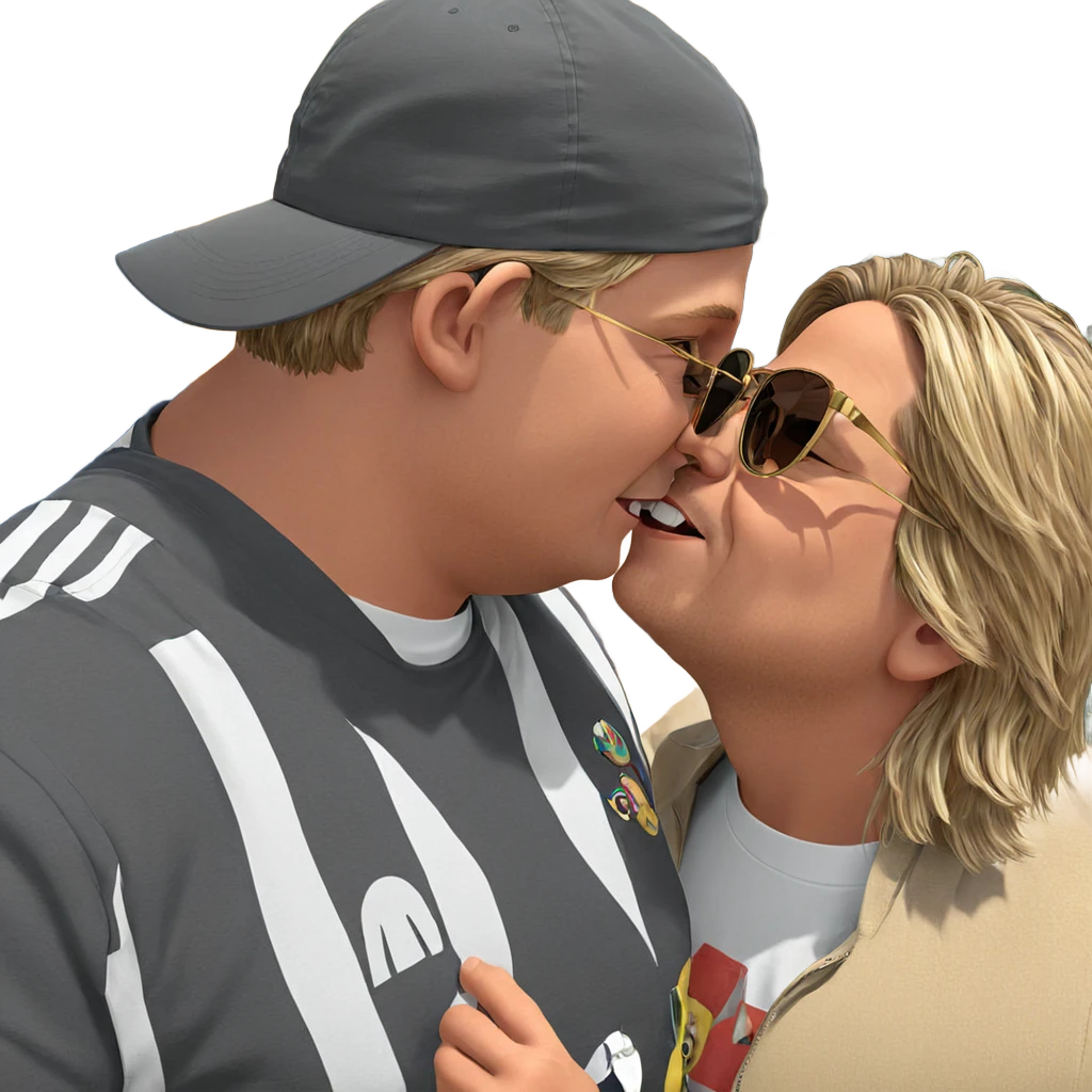boys enjoying a sunny moment emoji