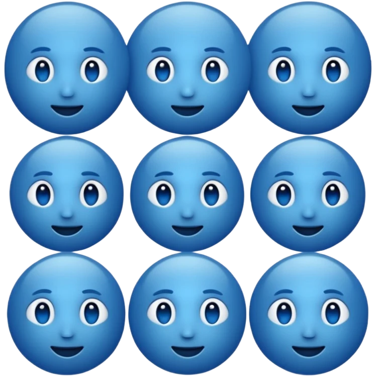 Blue emoji  emoji