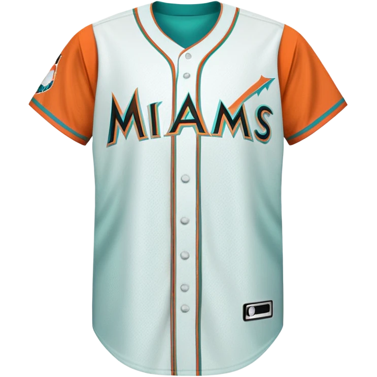 Miami Marlins Baseball Jersey emoji